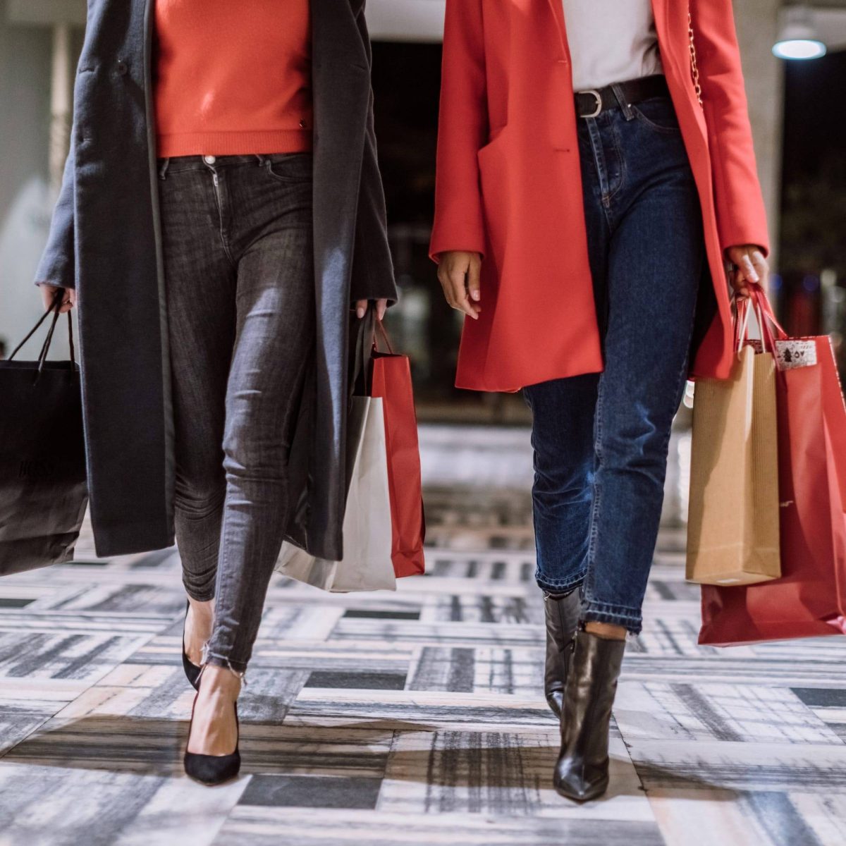 Women shopping at Richmond Centre mall stores