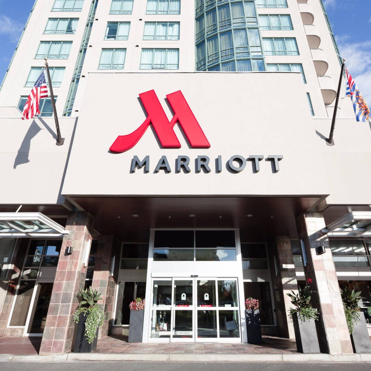 Vancouver Airport Marriott Hotel building in Richmond